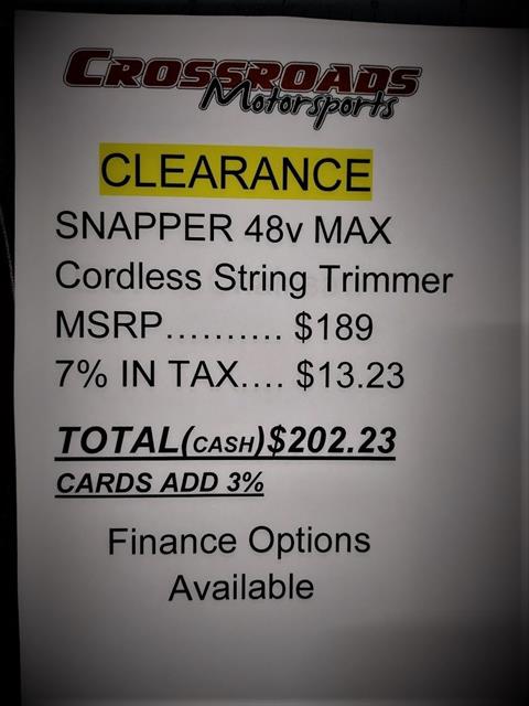 Snapper HD 48V Max Electric Cordless String Trimmer (ST48K) in Lafayette, Indiana - Photo 8