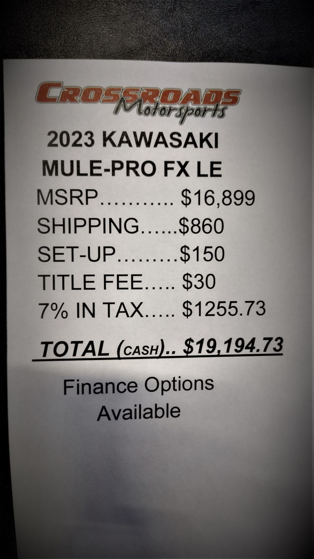 2023 Kawasaki Mule PRO-FX EPS LE in Lafayette, Indiana - Photo 9
