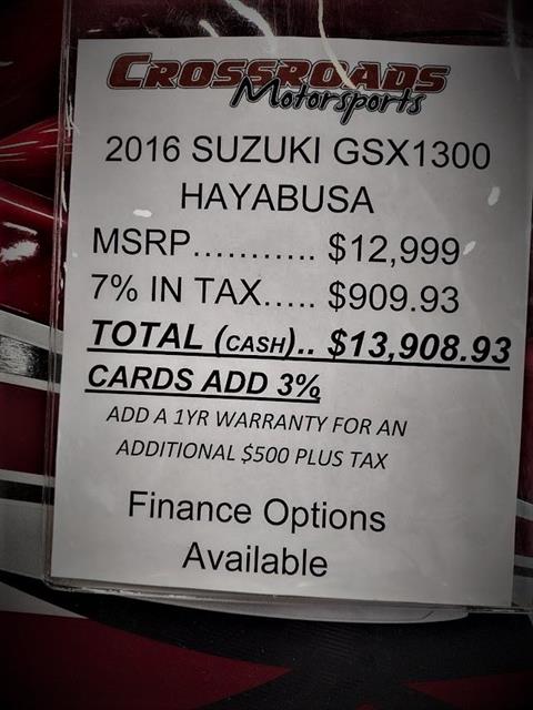 2016 Suzuki Hayabusa in Lafayette, Indiana - Photo 11