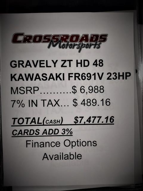 2022 Gravely USA ZT HD 48 in. Kawasaki FR691V 23 hp in Lafayette, Indiana - Photo 11