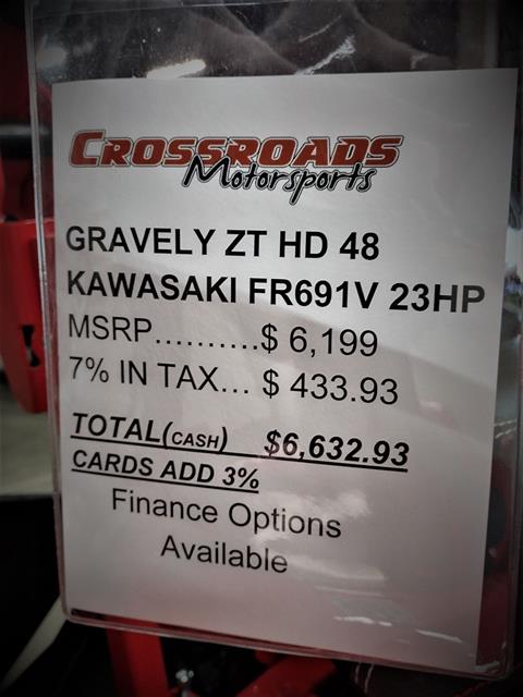 2022 Gravely USA ZT HD 48 in. Kawasaki FR691V 23 hp in Lafayette, Indiana - Photo 11