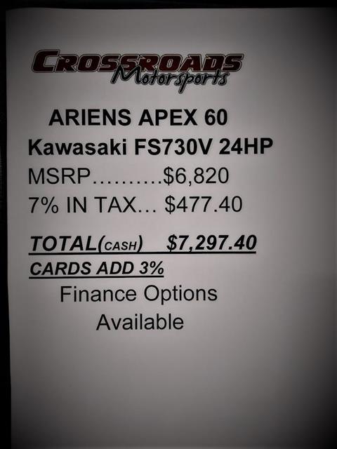 2022 Ariens Apex 60 in. Kawasaki FS730V 24 hp in Lafayette, Indiana - Photo 10