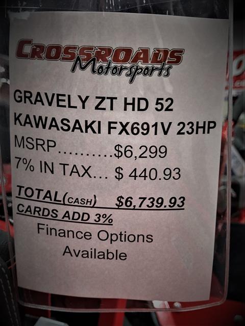 2022 Gravely USA ZT HD 52 in. Kawasaki FR691V 23 hp in Lafayette, Indiana - Photo 13