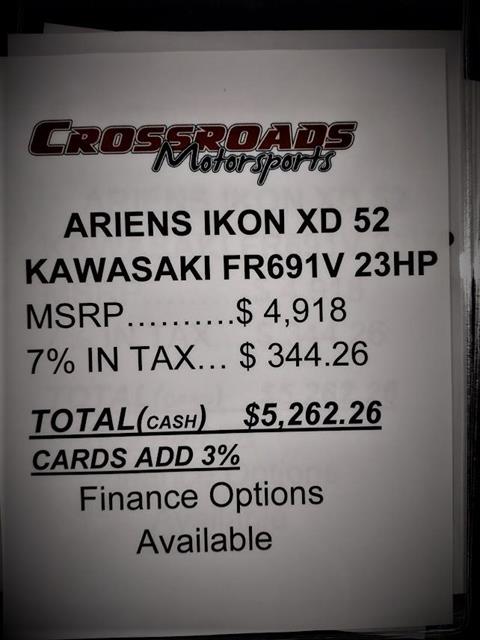 2022 Ariens Ikon XD 52 in. Limited Kawasaki FR691V 23 hp in Lafayette, Indiana - Photo 11