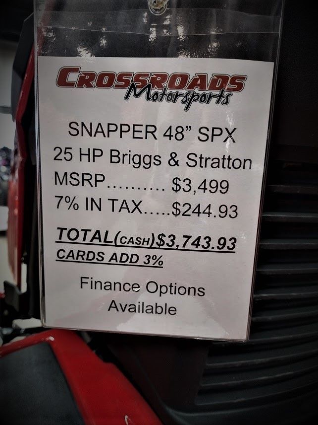 2021 Snapper SPX 48 in. Briggs & Stratton Professional 25 hp in Lafayette, Indiana - Photo 8