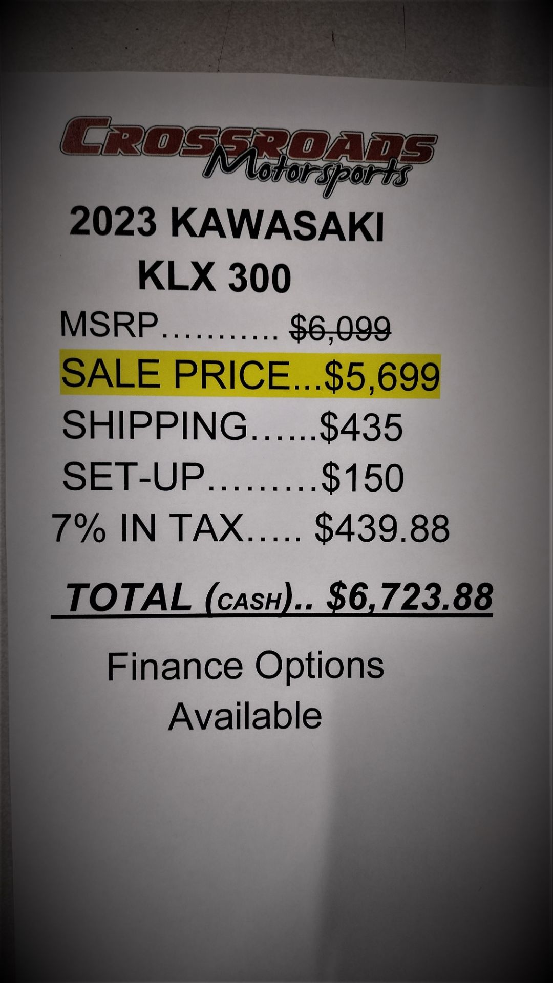 2023 Kawasaki KLX 300 in Lafayette, Indiana - Photo 9