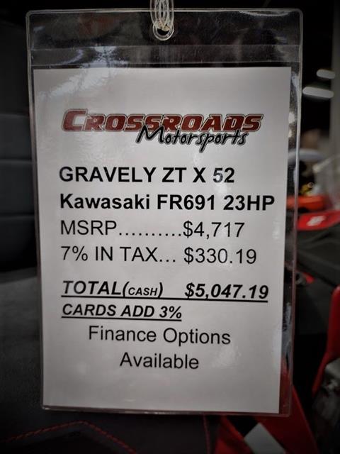 2022 Gravely USA ZT X 52 in. Kawasaki FR691 23 hp in Lafayette, Indiana - Photo 12