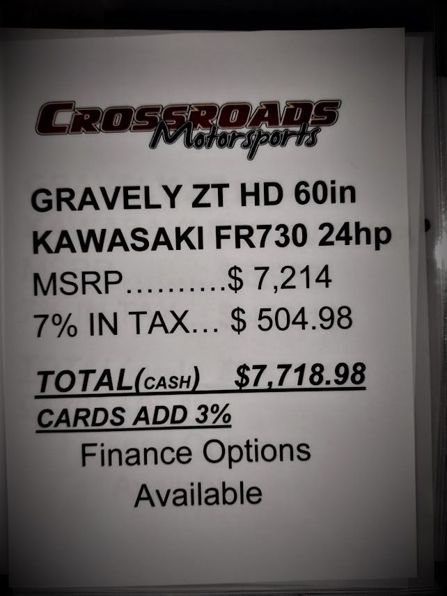 2022 Gravely USA ZT HD 60 in. Kawasaki FR730V 24 hp in Lafayette, Indiana - Photo 10