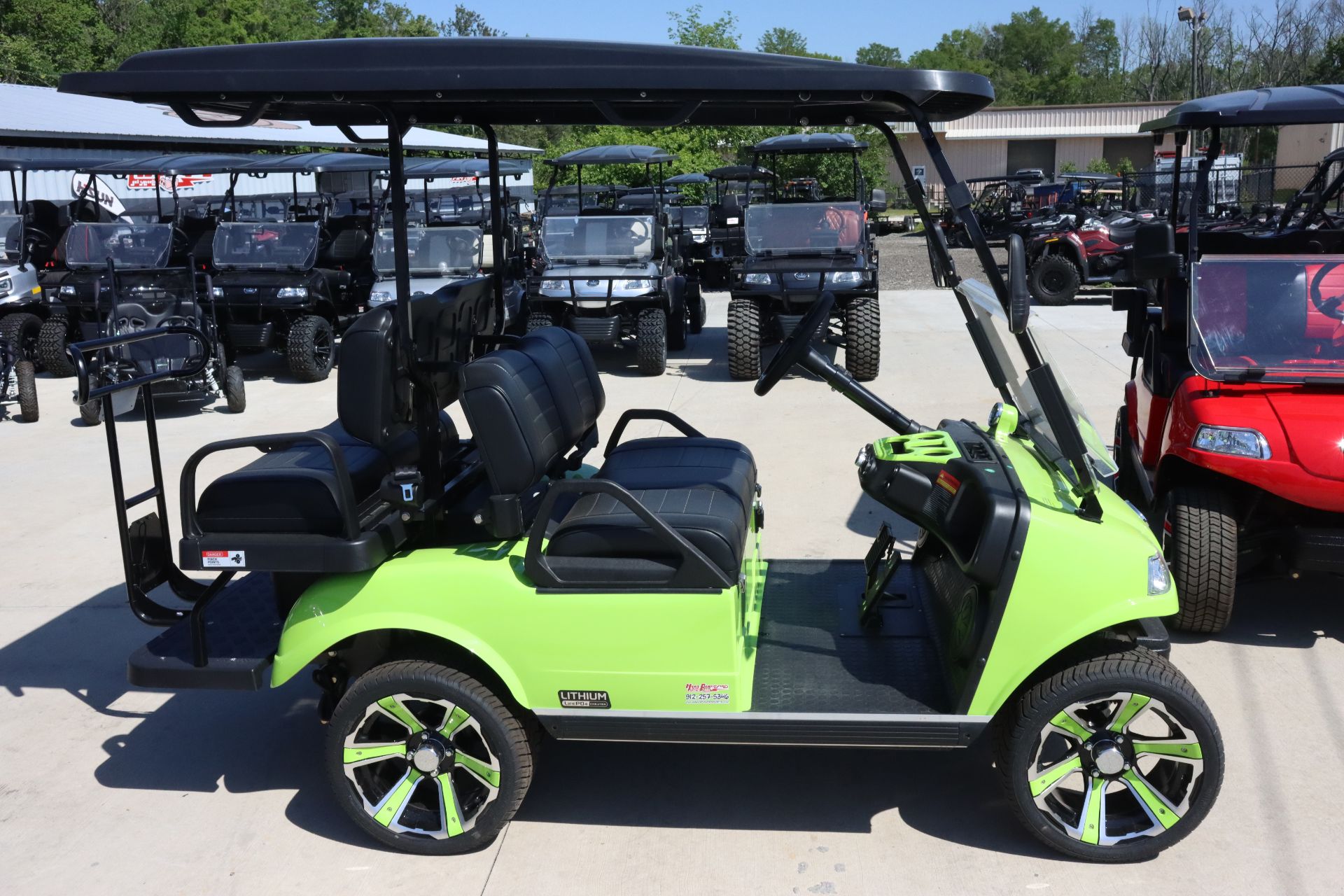 New 2023 Evolution Electric Vehicles Classic 4 PRO Lime Green Golf ...