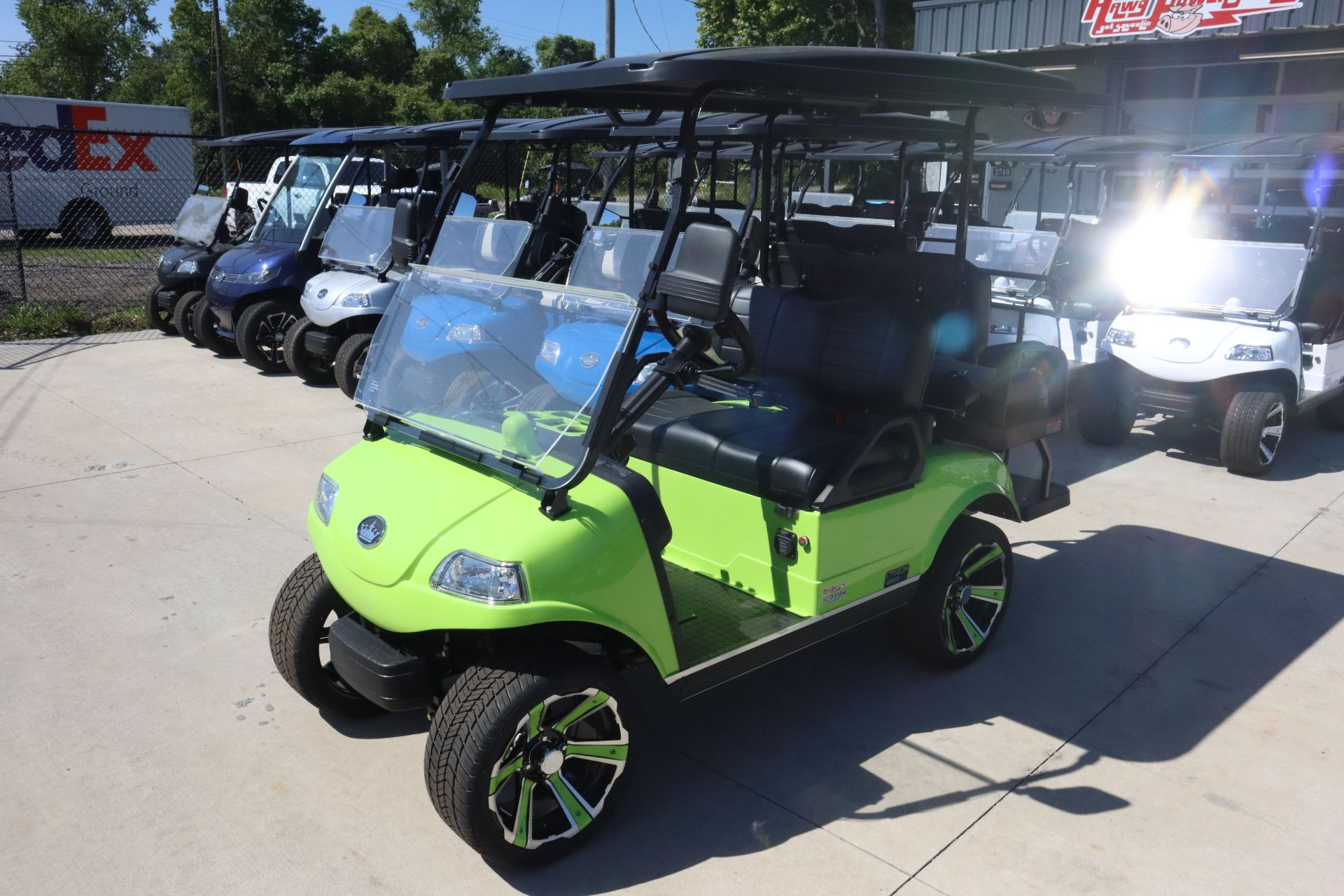 New 2023 Evolution Electric Vehicles Classic 4 PRO Lime Green Golf ...