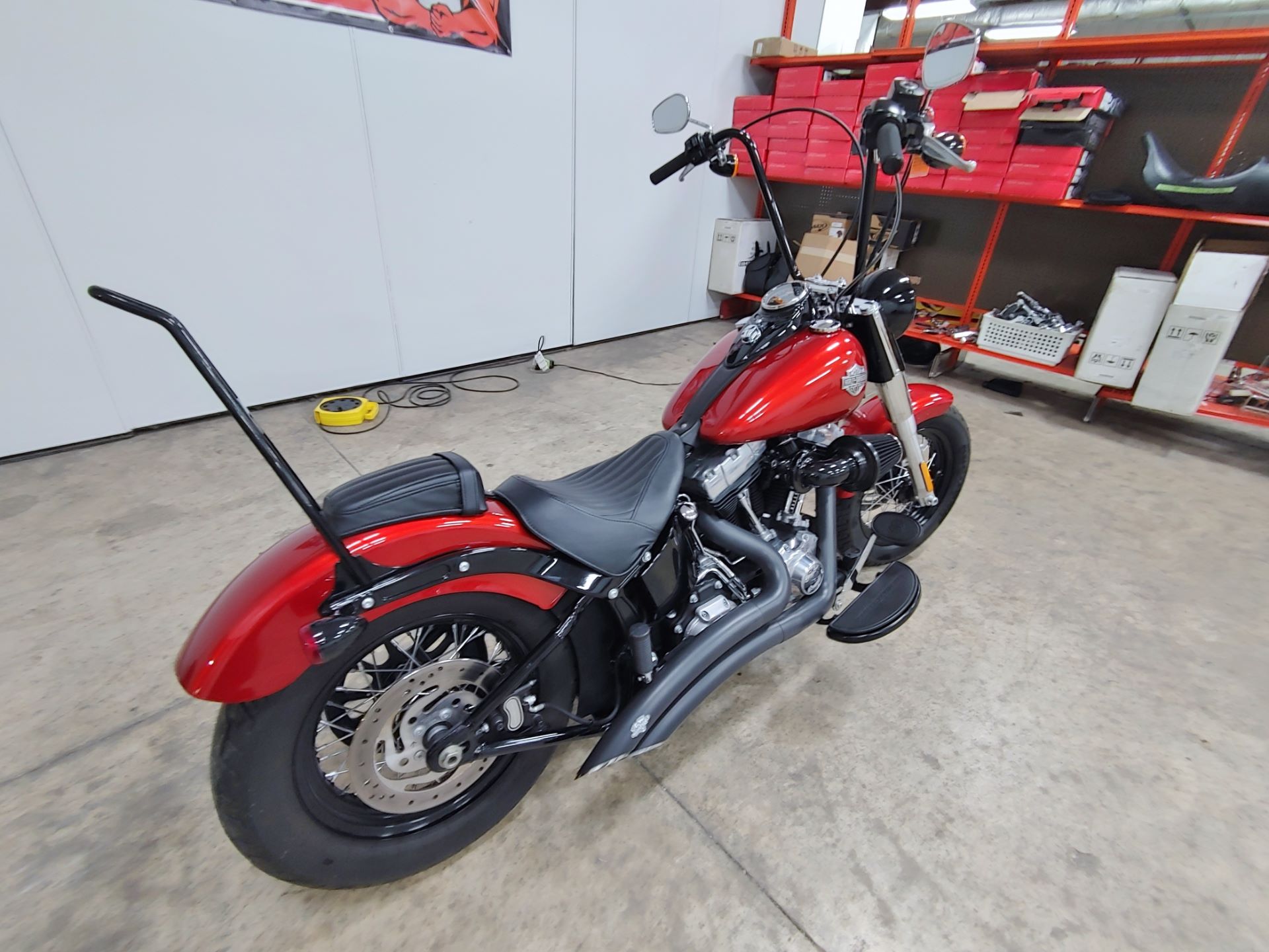 2014 softail slim sissy bar