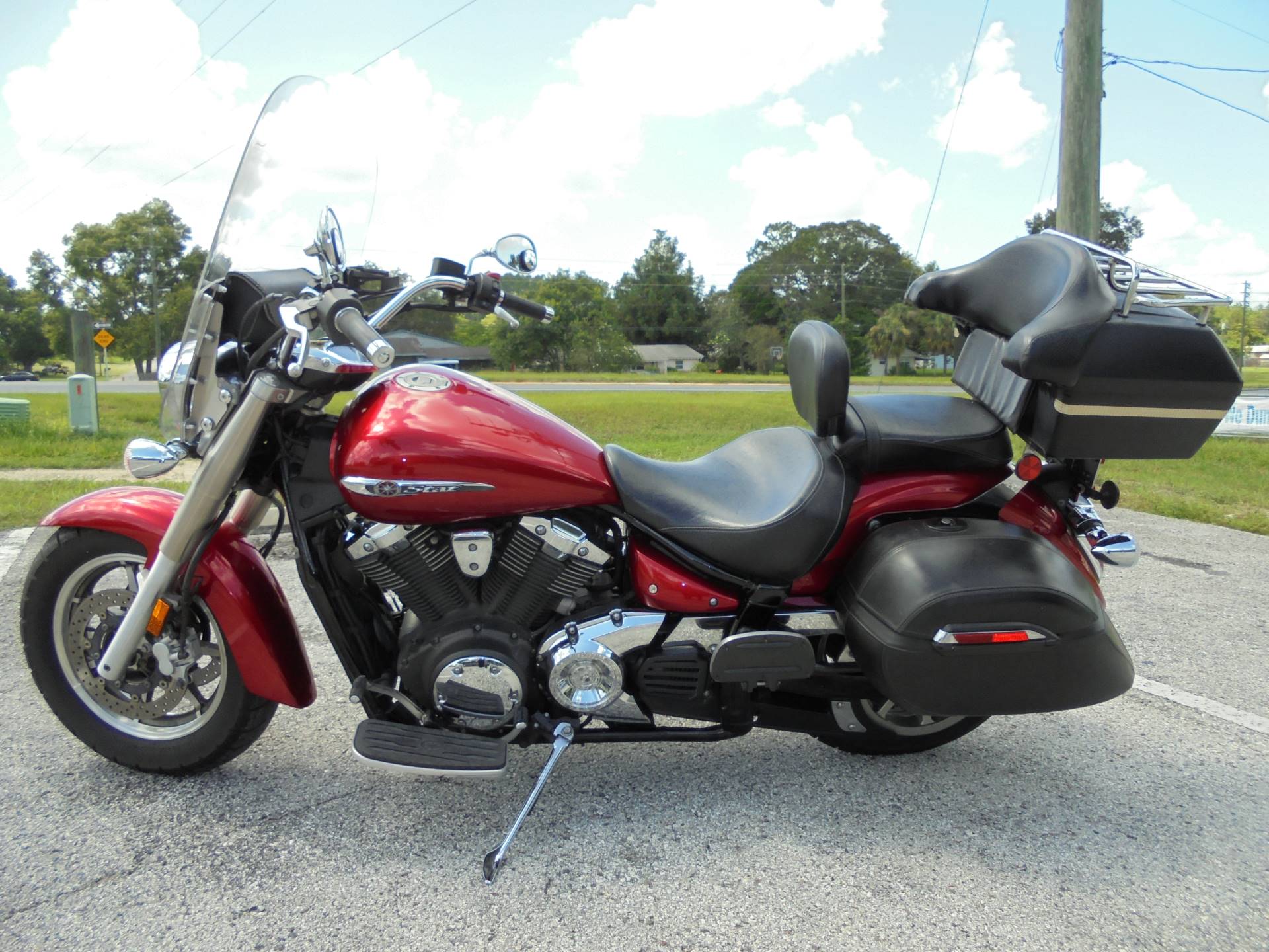 Used 2012 Yamaha V Star 1300 Candy Red Motorcycles In Zephyrhills Fl Yam000389