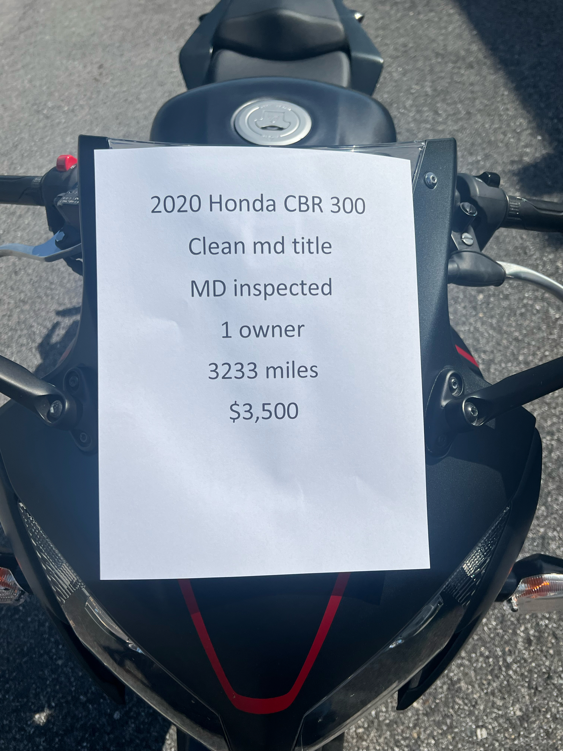 2020 Honda CBR300R in Hanover, Maryland - Photo 7