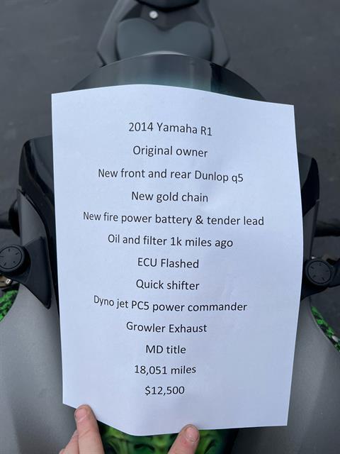 2014 Yamaha YZF-R1 in Hanover, Maryland - Photo 12