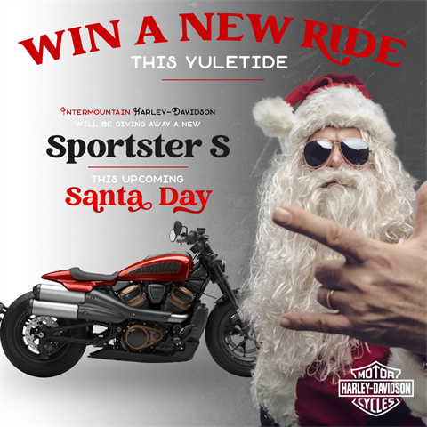 FREE PHOTOS WITH SANTA & WIN A 2024 SPORTSTER S 