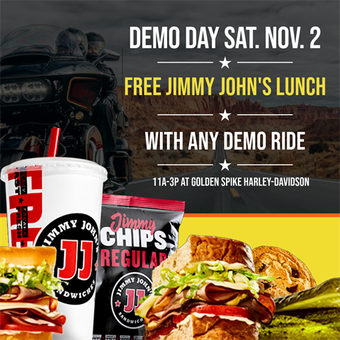 GOLDEN SPIKE DEMO DAY & FREE LUNCH W/ DEMO RIDE 