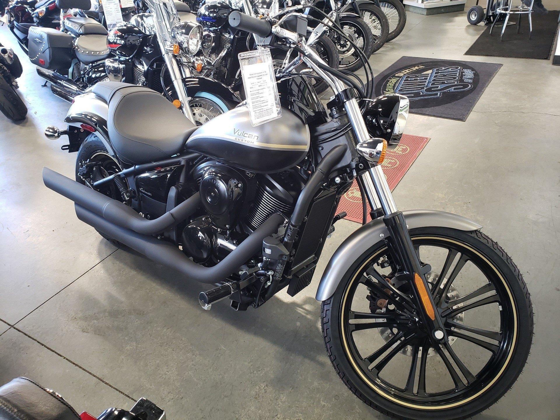 New 2020 Kawasaki Vulcan 900 Custom Metallic Matte Graphite Gray / Metallic Flat Spark Black | Motorcycles in CA | 074446