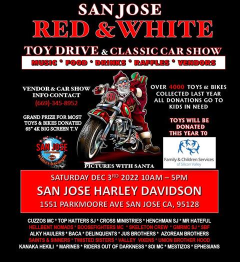 Red and White Toy Drive