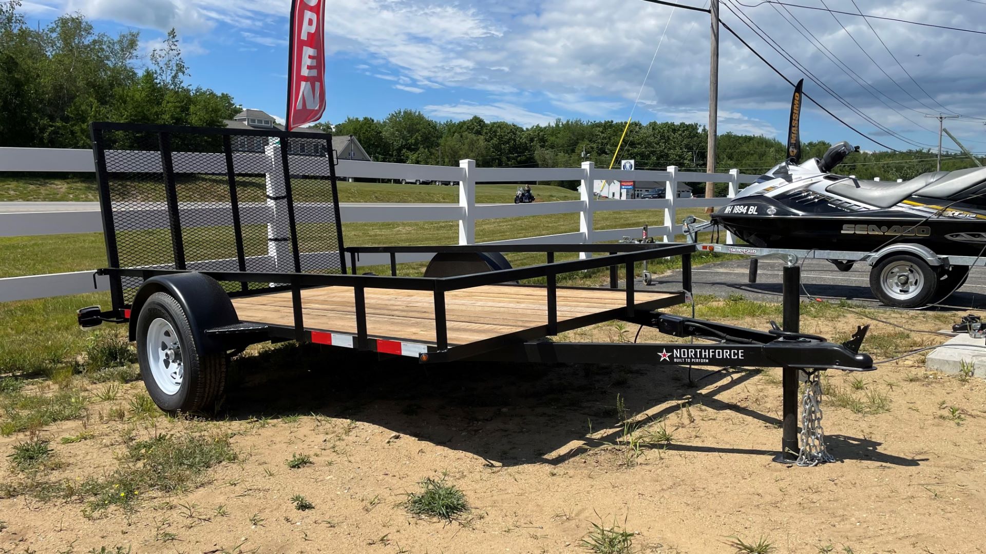 2022 North Force Utility Trailer 3.5 K 6' X 10' Angle Top Rail in Barrington, New Hampshire