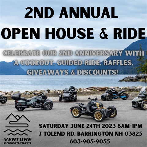2ND ANNUAL OPEN HOUSE & RIDE