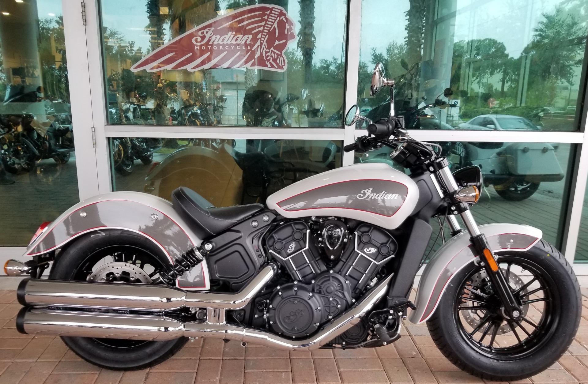 New 2020 Indian Scout® Sixty ABS Pearl White / Titanium Metallic ...