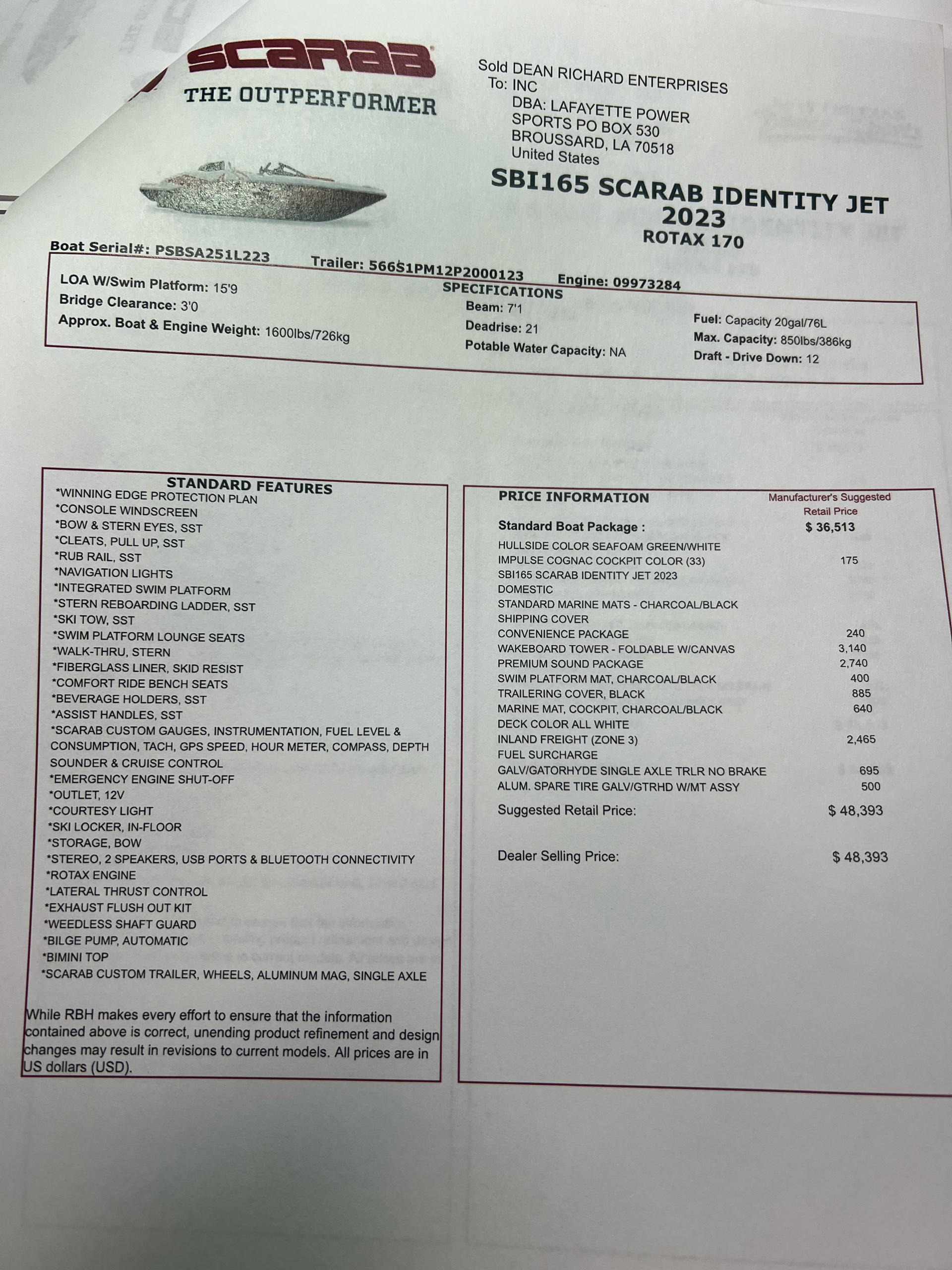 2023 Scarab 165 ID in Lafayette, Louisiana - Photo 3