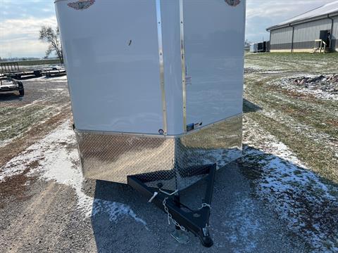 2023 H&H 7x12 Flat Top V-Nose Enclosed Cargo Trailer in Ottumwa, Iowa - Photo 2