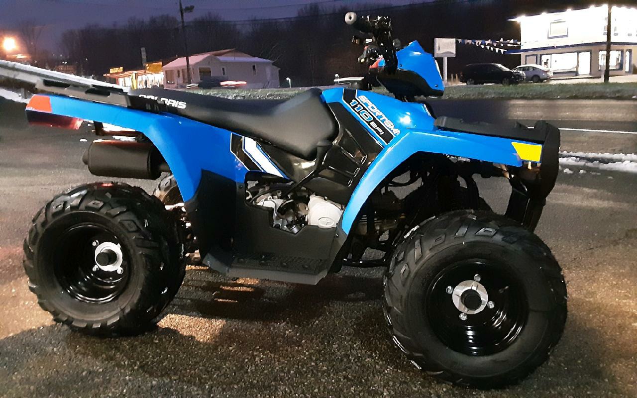 New 21 Polaris Sportsman 110 Efi Velocity Blue Atvs In Ledgewood Nj Instock