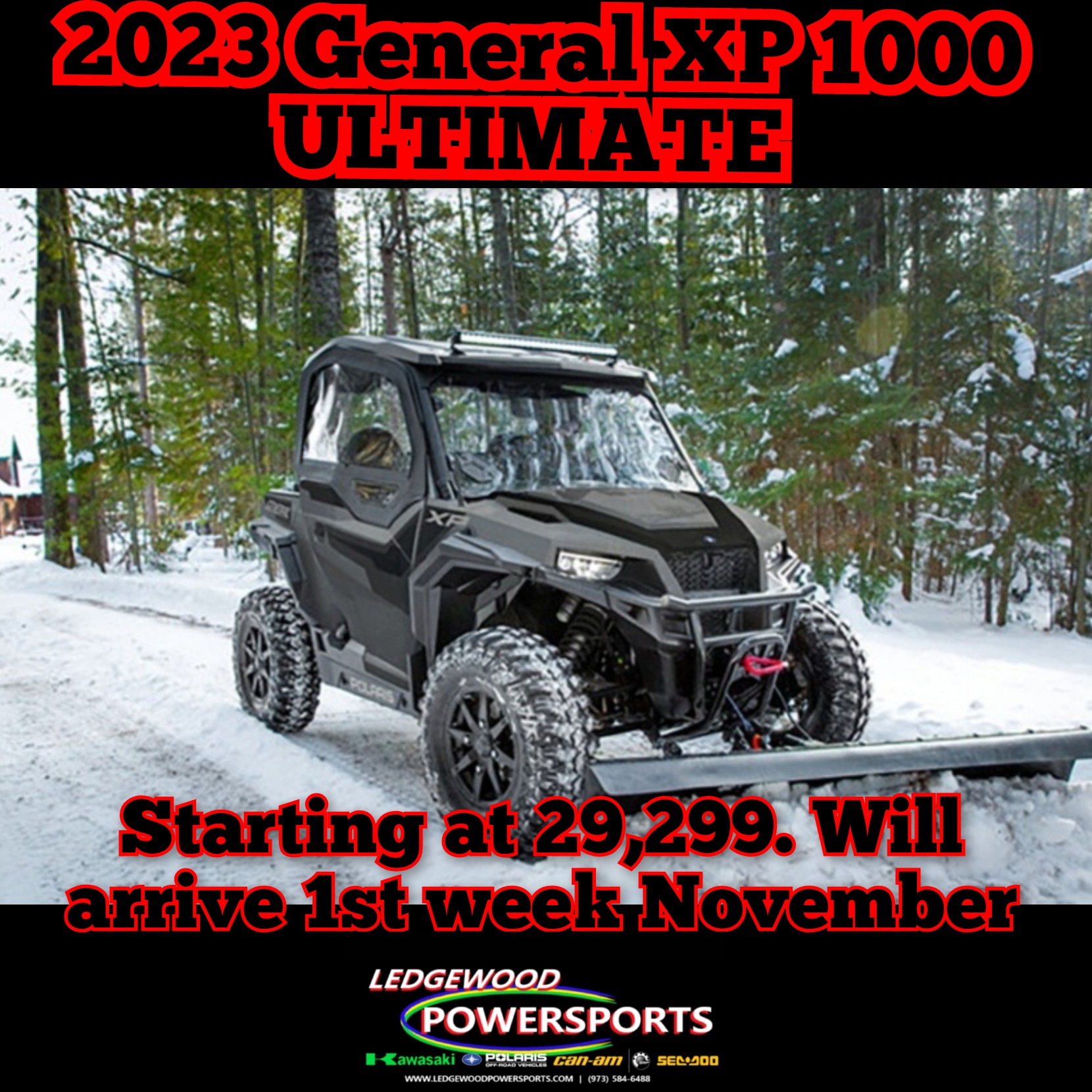 2023 Polaris General XP 1000 Ultimate in Ledgewood, New Jersey - Photo 1