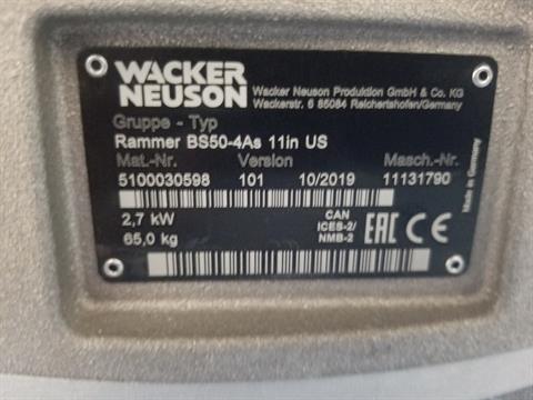 WACKER NEUSON SALES AMERICAS LLC BS50-4AS RAMMER in Brunswick, Georgia - Photo 4