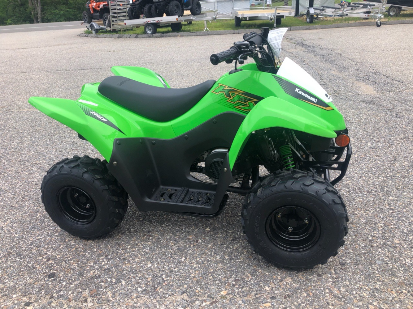 New 2020 Kawasaki KFX 50 ATVs in Lebanon ME Stock 