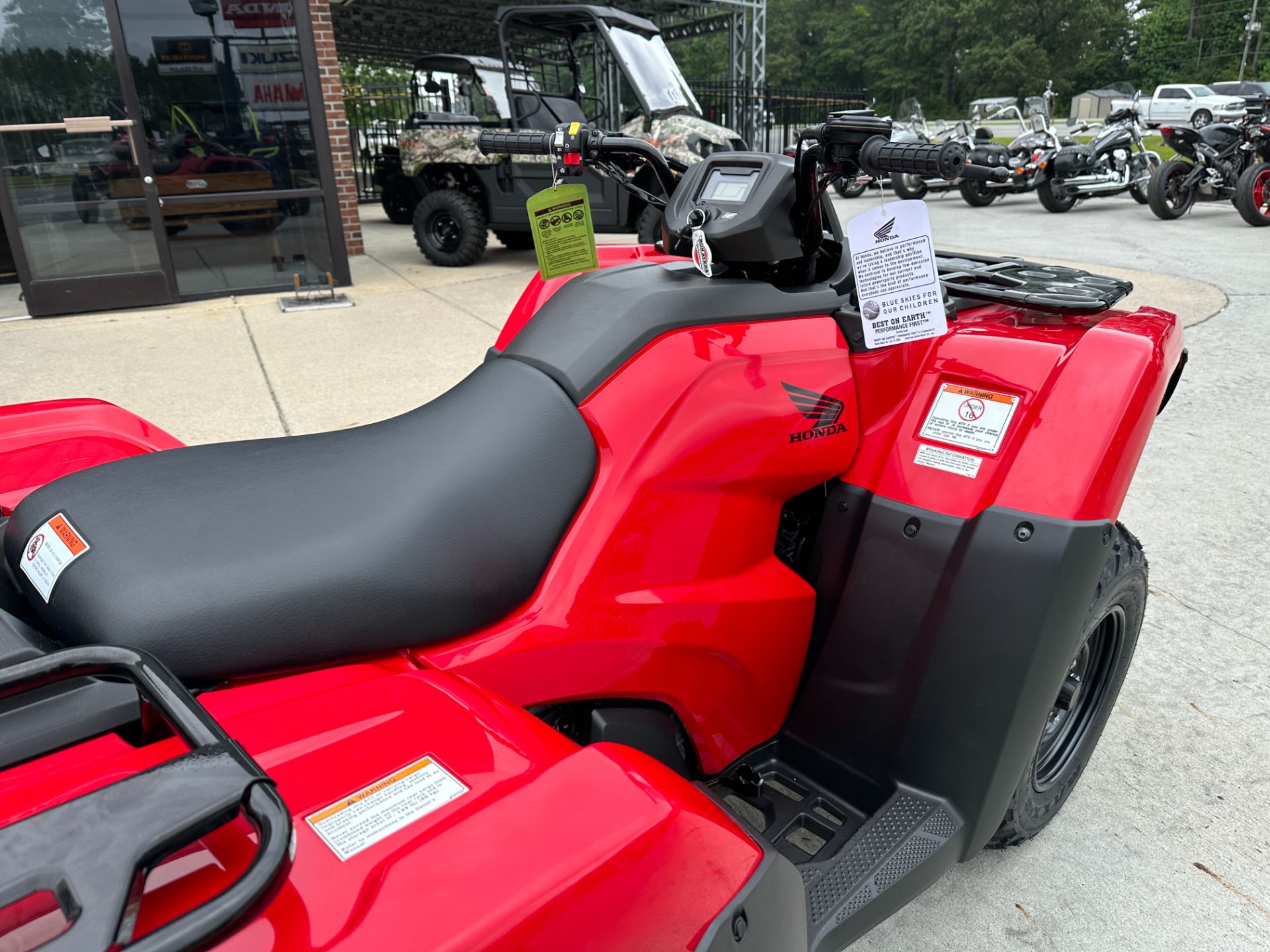 New 2024 Honda FourTrax Rancher 4x4 ATVs in Greenville, NC Stock
