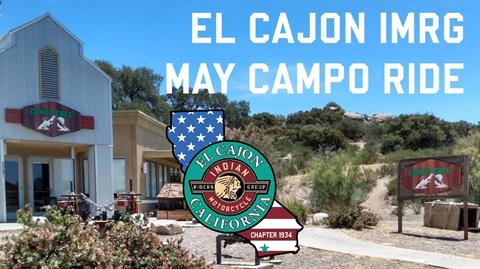 El Cajon IMRG May Campo Ride