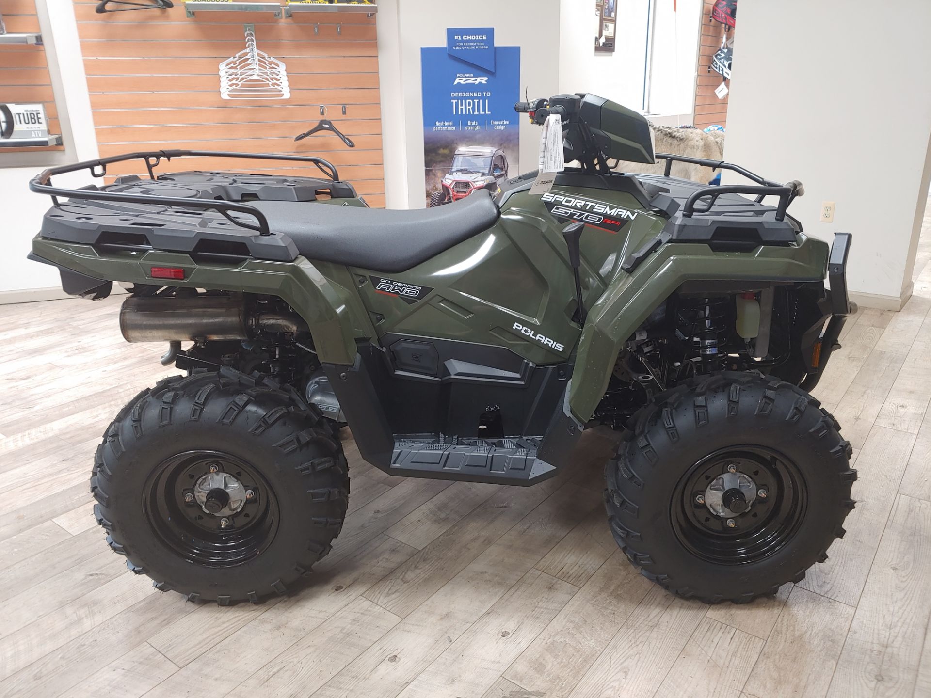 New 2024 Polaris Sportsman 570 EPS ATVs in Liberty NY SP073 Sage Green