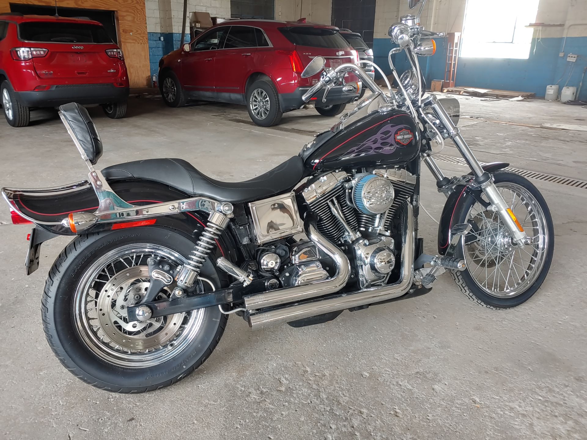 Used 2002 Harley Davidson Fxdwg Dyna Wide Glide Motorcycles In Liberty Ny Har314955 Vivid Black