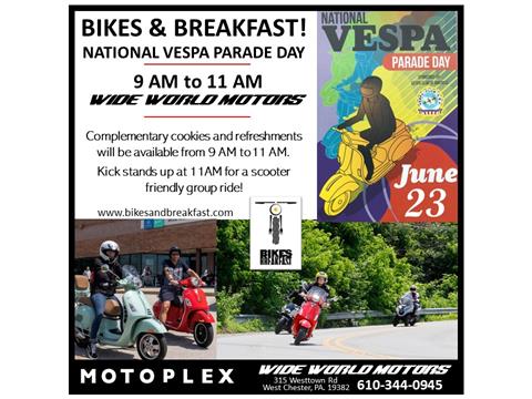 Bikes & Breakfast - National Vespa Parade Day!