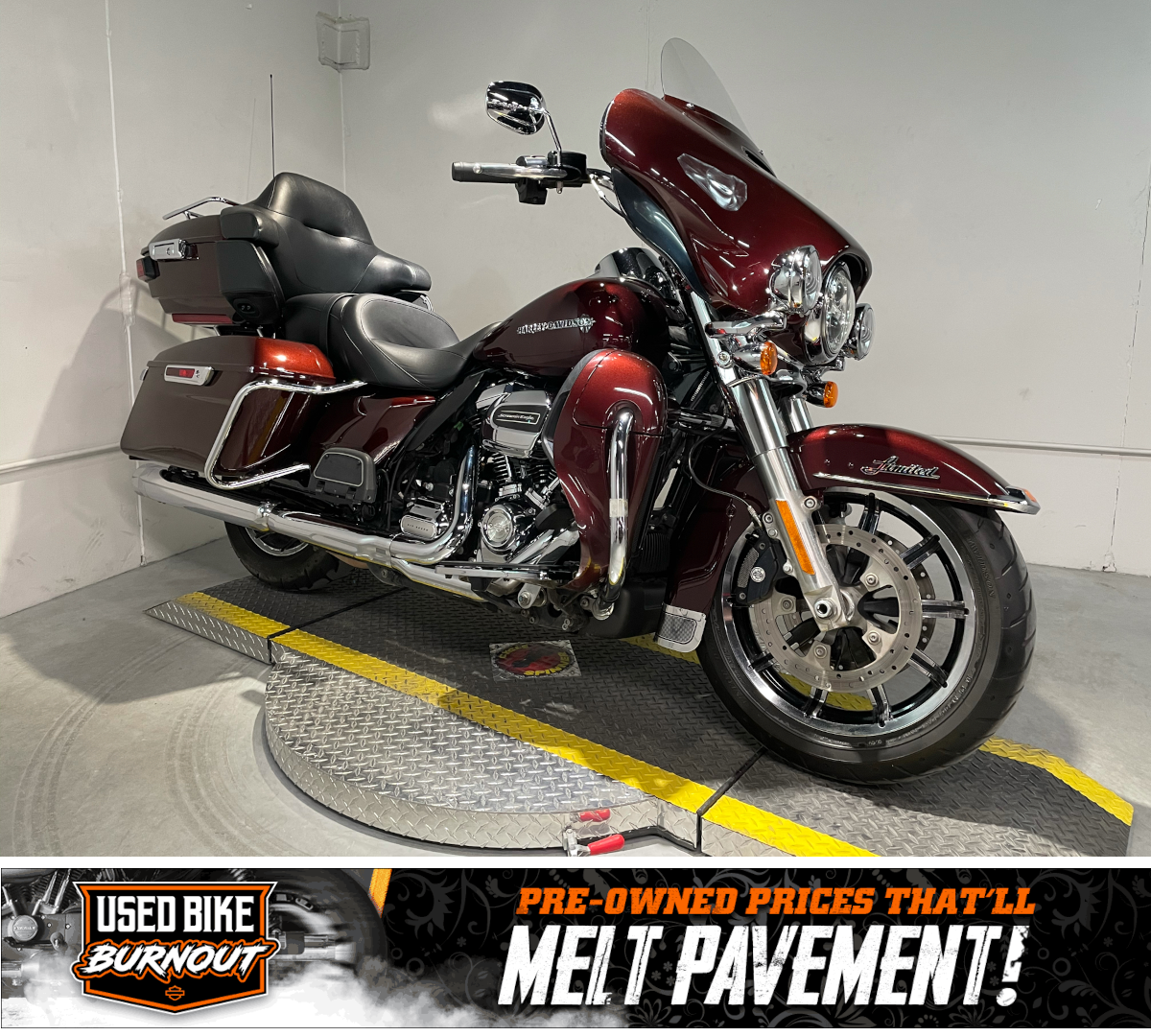 Used 2018 Harley Davidson Ultra Limited Low Twisted Cherry Motorcycles In Dubuque Ia 675518