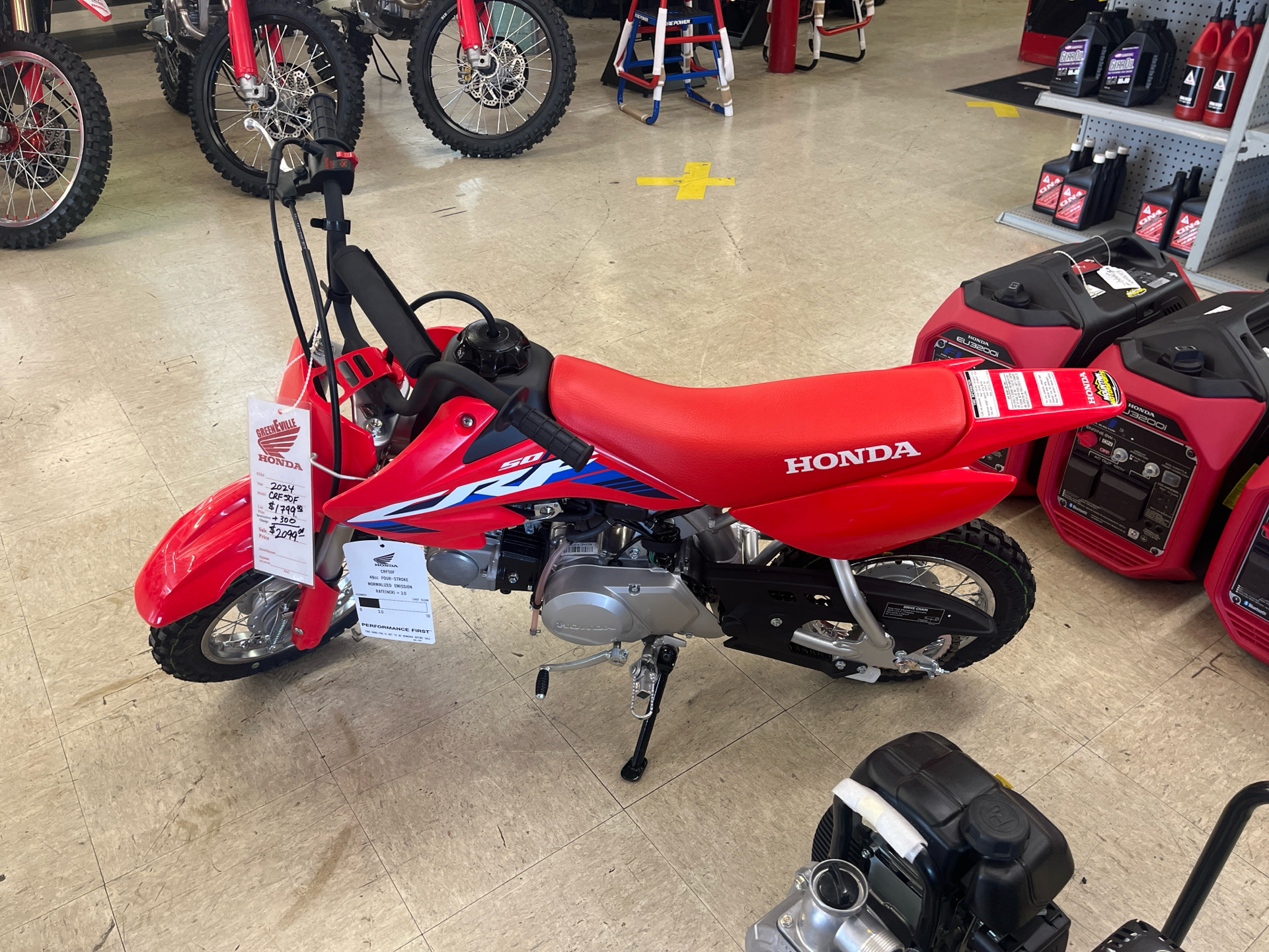 2024 Honda CRF50F in Greeneville, Tennessee - Photo 5