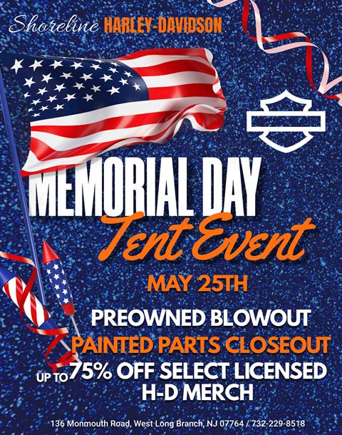 MEMORIAL DAY TENT EVENT