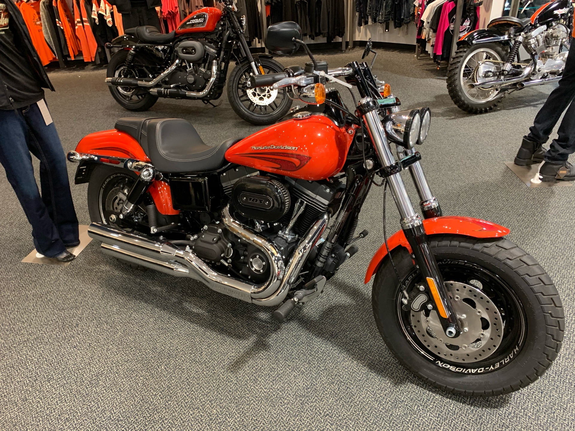 Used 17 Harley Davidson Fat Bob Motorcycles In Portage Mi Laguna Orange