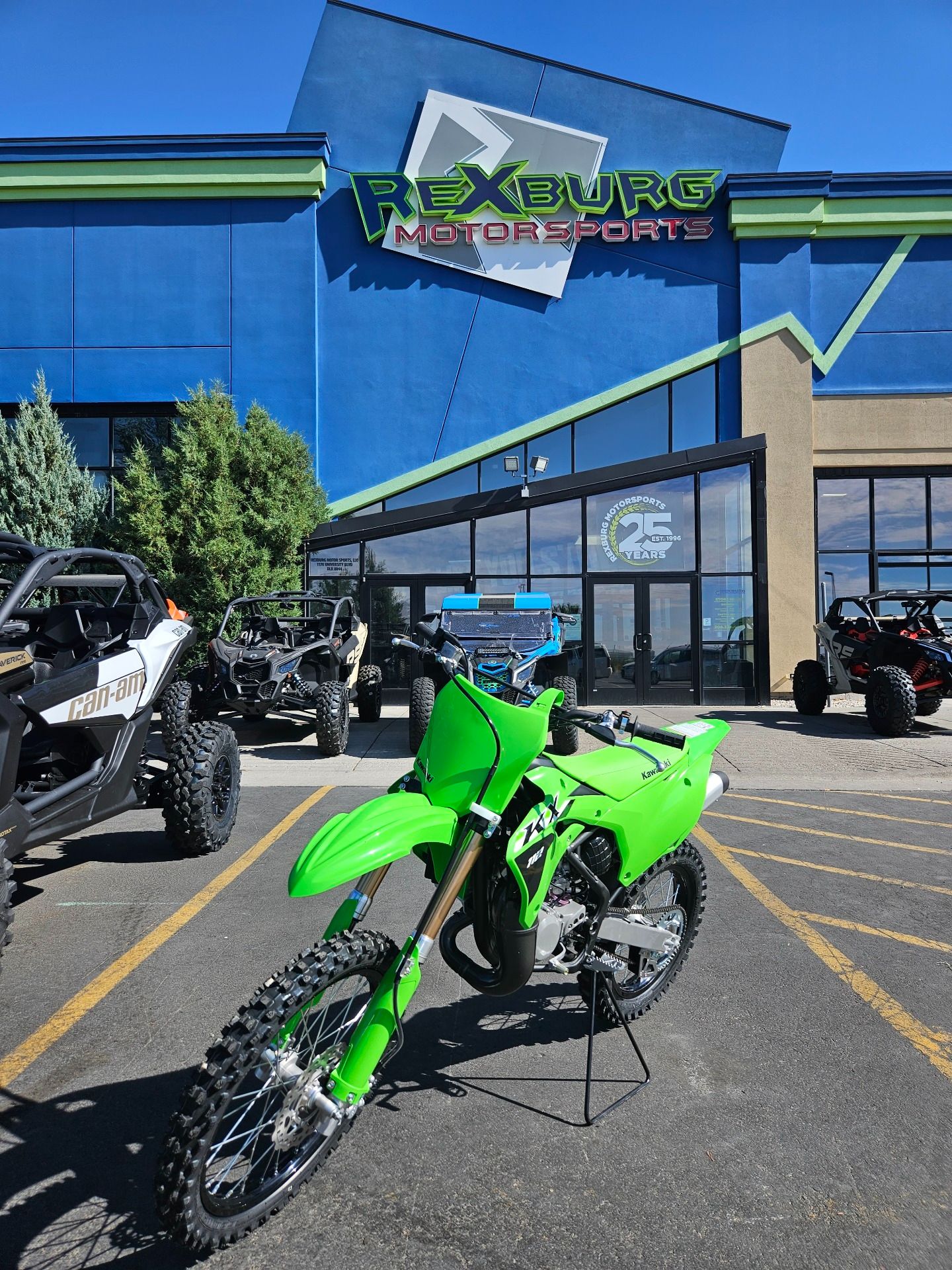 New 2025 Kawasaki KX 112 | Motorcycles in Rexburg ID | M11415 Lime Green