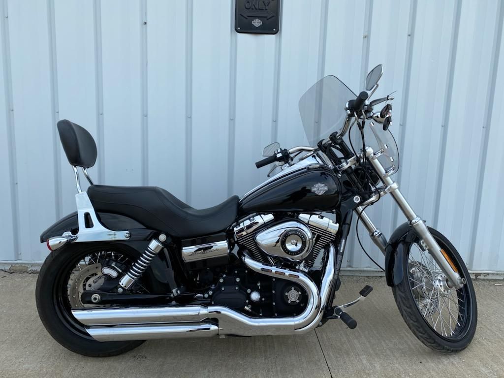 Used 2010 Harley Davidson Dyna Wide Glide Vivid Black Motorcycles In Osceola Ia 301444