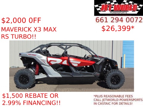 2024 Can-Am Maverick X3 MAX RS Turbo in Castaic, California