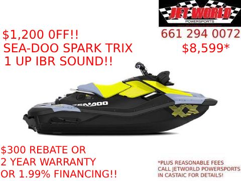 2024 Sea-Doo Spark Trixx 1up iBR + Sound System in Castaic, California