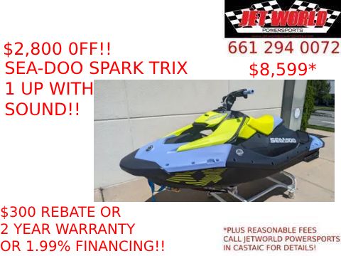 2024 Sea-Doo Spark Trixx 1up iBR + Sound System in Castaic, California - Photo 1