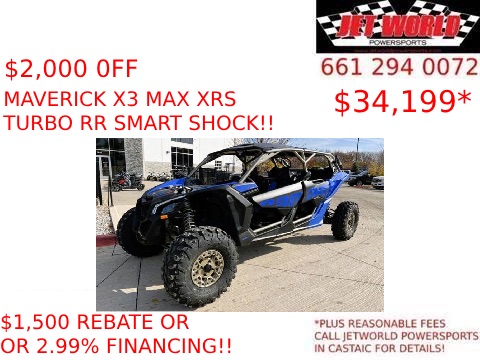 2024 Can-Am Maverick X3 MAX X RS Turbo RR with Smart-Shox in Castaic, California