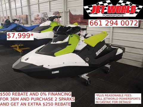 2023 Sea-Doo Spark 3up 90 hp iBR + Sound System Convenience Package Plus in Castaic, California