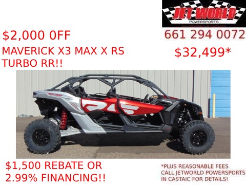 2024 Can-Am Maverick X3 MAX X RS Turbo RR in Castaic, California - Photo 1