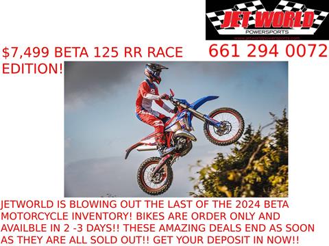 2024 Beta 125 RR Race Edition 2-Stroke in Castaic, California - Photo 1
