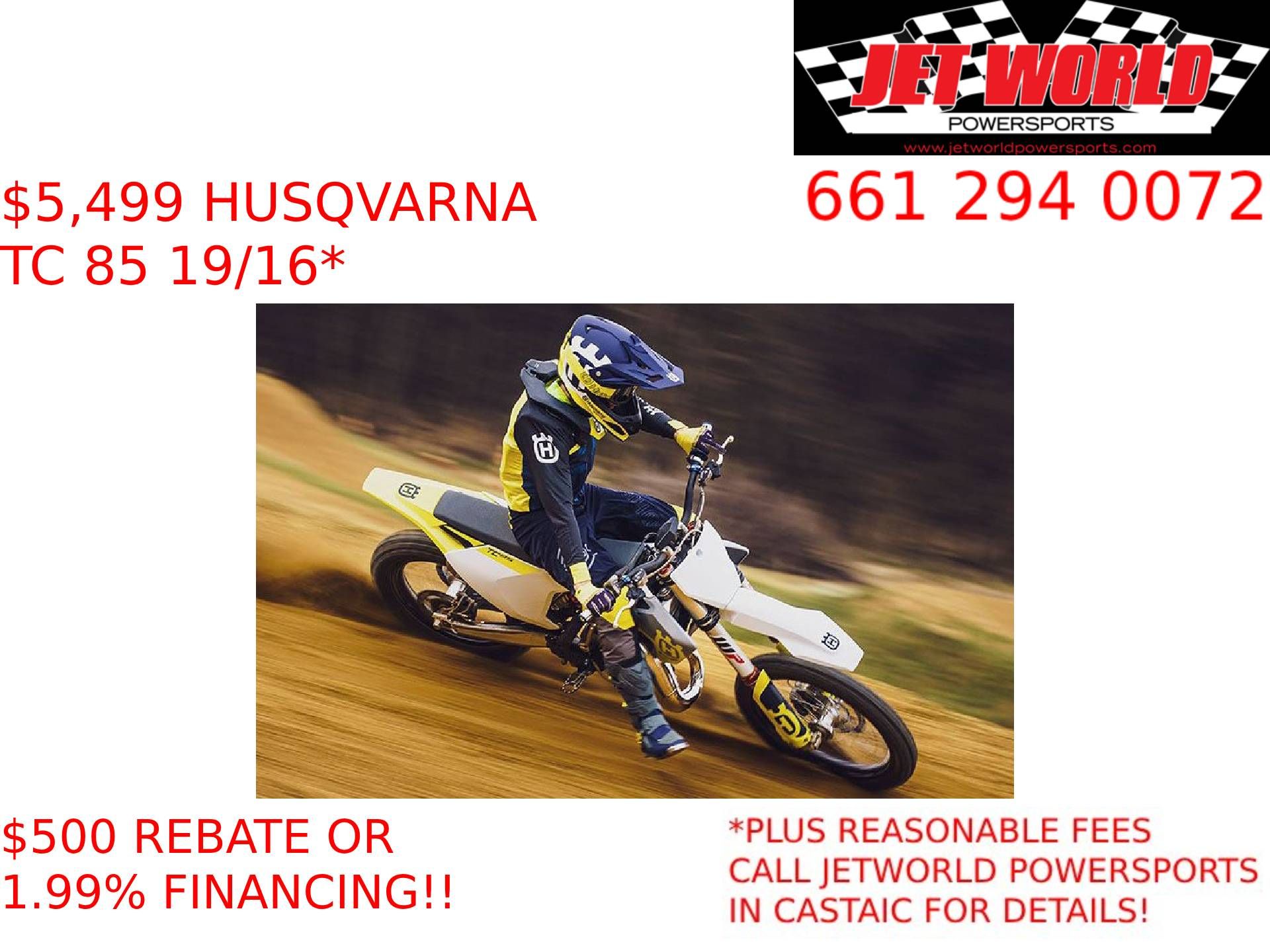 2024 Husqvarna TC 85 19/16 in Castaic, California - Photo 1